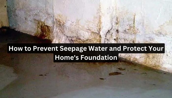 Wall damaged with seepage water